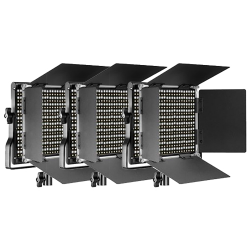 Kit 3x LED Cineroid LM400