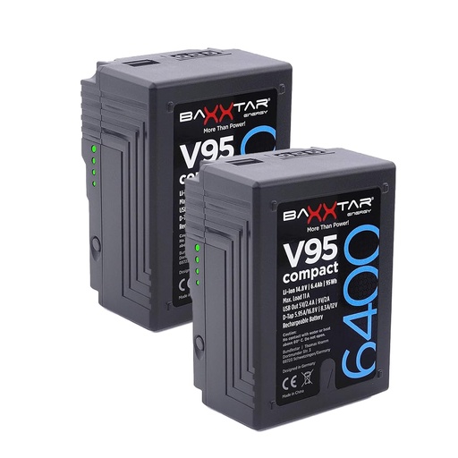 [ORA_t_3_160] KIT 2x batteries Micro V-Mount V95 Compact + chargeur D-tap