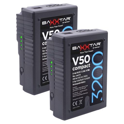 Batterie Micro V-Mount V50 Compact + chargeur D-tap (copie)